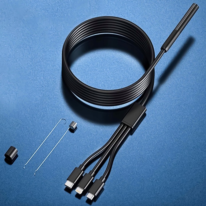 Endoskop Kamera Inspekcyjna do Telefonu Android Aplikacja LED USB Typ-C 3M