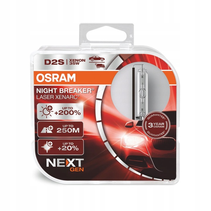 D2S OSRAM NIGHT BREAKER LASER XENARC +220% 2SZT