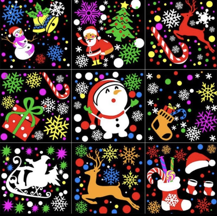 PROJEKTOR RZUTNIK ŚWIĄTECZNY LED KOLOROWY 16 WZORÓW HIT