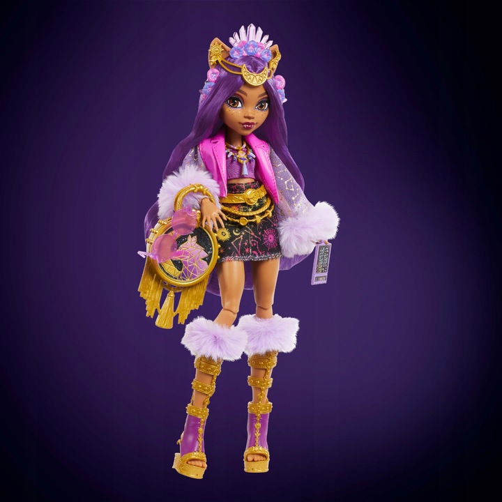 LALKA MONSTER HIGH CLAWDEEN WOLF POTWÓR MODOWA AKCESORIA FESTIWALOWE FEST