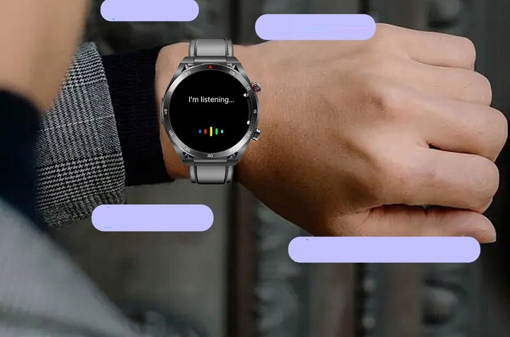 SMARTWATCH ZEGAREK TEMPERATURA CIAŁA POMIAR CUKRU GLUKOZA 3 PASKI HRV EKG