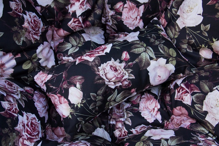 Poduszka na kokon wiszący fotel PREMIUM - róże