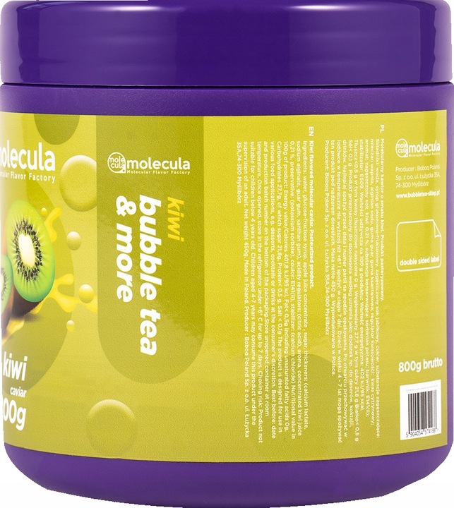 BUBBLE TEA - Molekularny Kawior- KULKI KIWI 800g