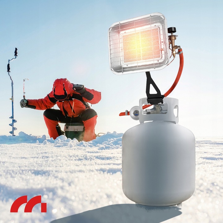 PIECYK NA GAZ PROMIENNIK GRZEJNIK GAZOWY UCHWYT NA BUTLE SŁONECZKO 4500W