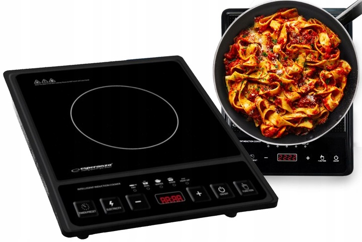 PŁYTA INDUKCYJNA KUCHENKA ELEKTRYCZNA 2000W TIMER 80°C~270°C 5 PROGRAMÓW