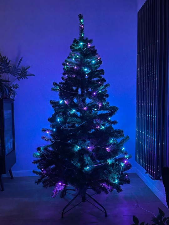 INTELIGENTNE Lampki Choinkowe 100LED SMART FLASH Bluetooth App PILOT - 10m