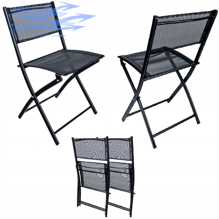 ZESTAW MEBLI balkonowych ogrodowych na balkon taras 2 X KRZESŁO + STOLIK