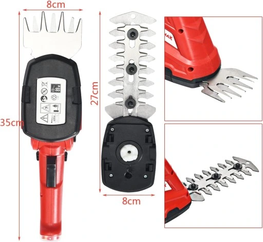 Akumulatorowe nożyce do trawy i krzewów 3,6V, 2w1