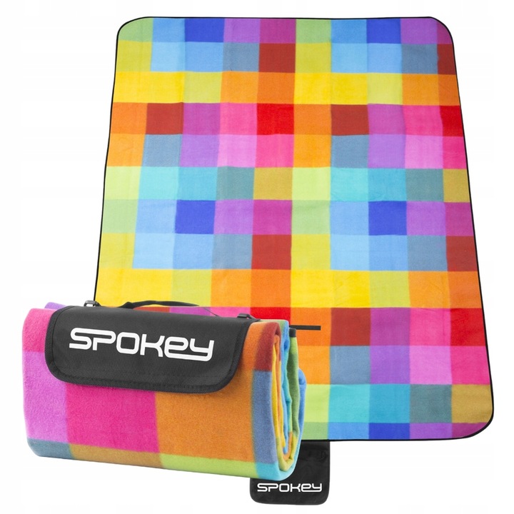 Koc Piknikowy Plażowy Mata Z Izolacją Turystyczny Na Biwak 130x150cm SPOKEY
