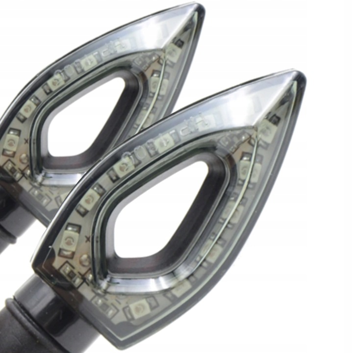 4 KIERUNKOWSKAZY MOTOCYKLOWE LED DO SKUTERA MOTOCYKLA QUAD KIERUNKI MIGACZE