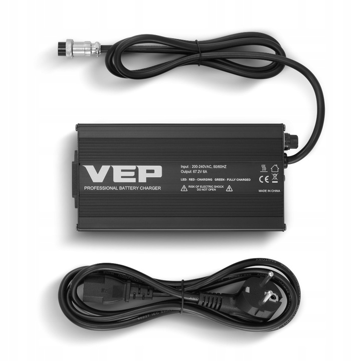 VEP Szybka Ładowarka 67.2V 6A wtyk GX-16