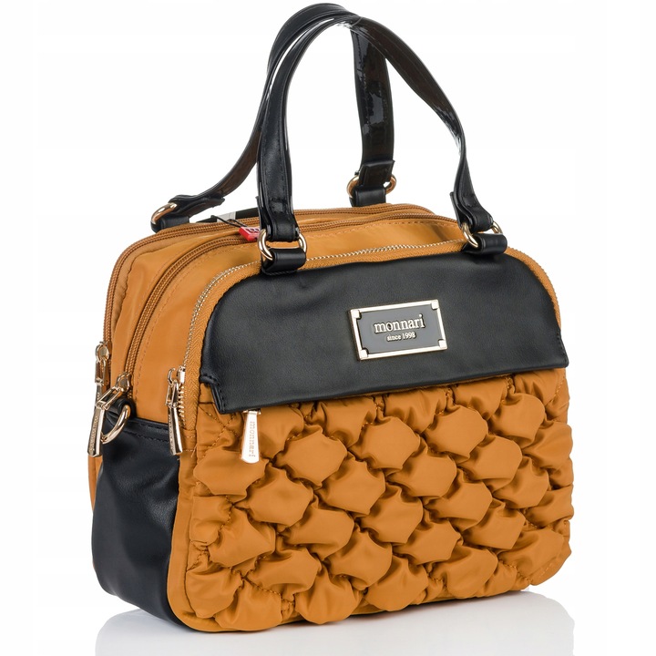 TOREBKA NA RAMIĘ LISTONOSZKA MONNARI PIKOWANA SPORTOWA POJEMNA 3 KOMOROWA