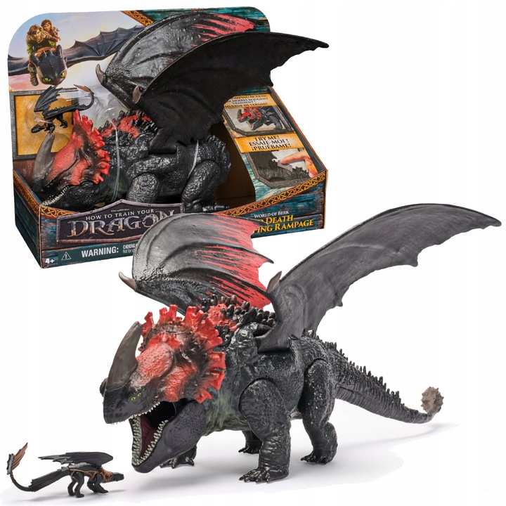 JAK WYTRESOWAĆ SMOKA FIGURKA CZERWONA ŚMIERĆ ATAK Z KŁAPNIĘCIEM 28CM