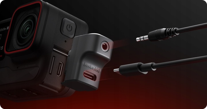 Insta360 Ace Pro Mic Adapter - adapter mikrofonowy