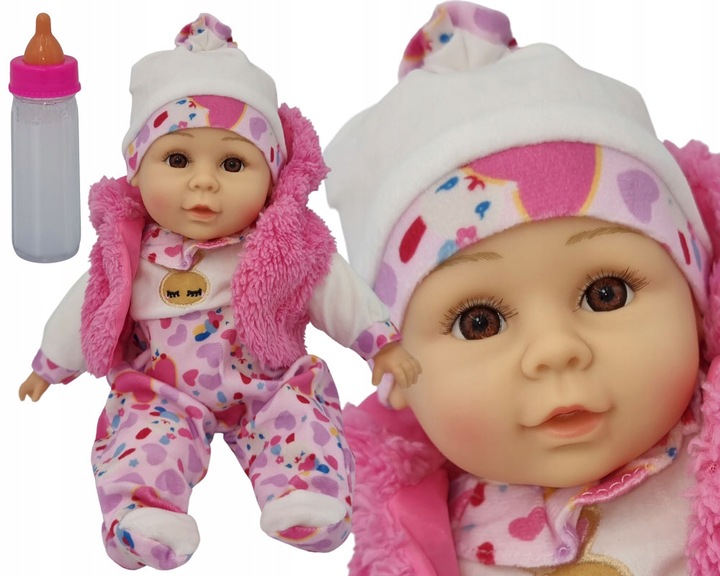 LALKA BOBAS MÓWI I ŚPIEWA POLSKI 35CM + Butelka_73