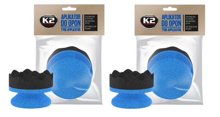 K2 APLIKATOR GĄBKOWY DO OPON DO DRESINGU PLASTIKÓW