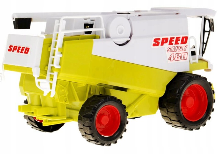 CLAAS LEXION DUŻY KOMBAJN ZBOŻOWY RUCHOME ELEMENTY NAPĘD TRAKTOR ZABAWKA