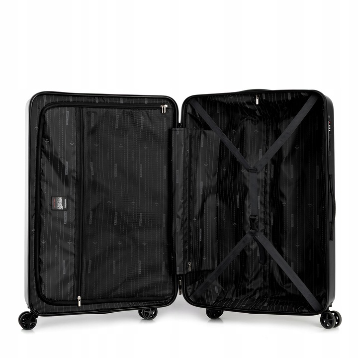 WITTCHEN duża walizka z ABS-u z logo czarna