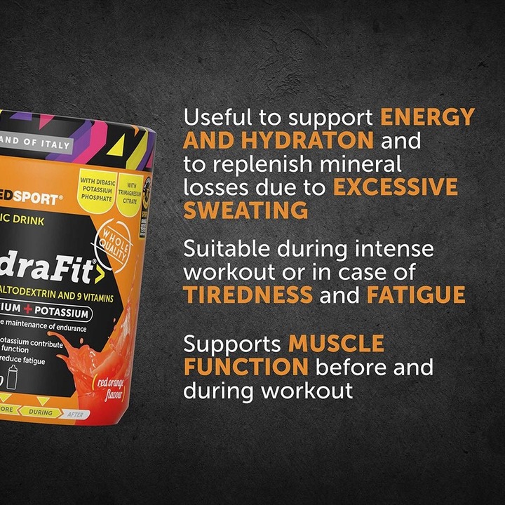 2x HYDRAFIT IZOTONIK NAMEDSPORT 400g 20 PORCJI POMARAŃCZA Z BIDONEM zestaw