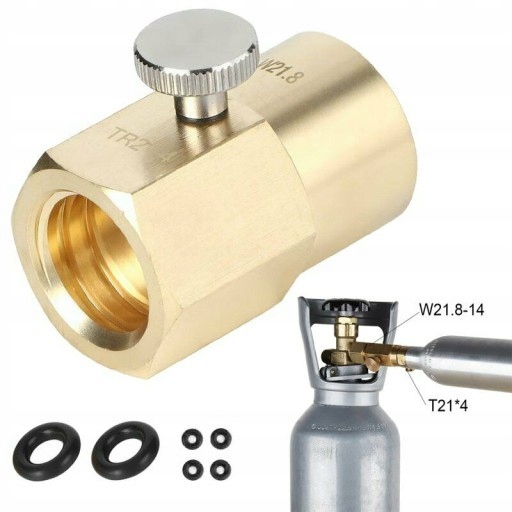 PRZETOCZKA Z GWINTAMI do SODASTREAM CO2 ADAPTER TR21-4