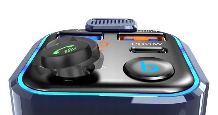 TRANSMITER BLUETOOTH FM MP3 ŁADOWARKA ODTWARZACZ TRANSMITER BT AUDIO