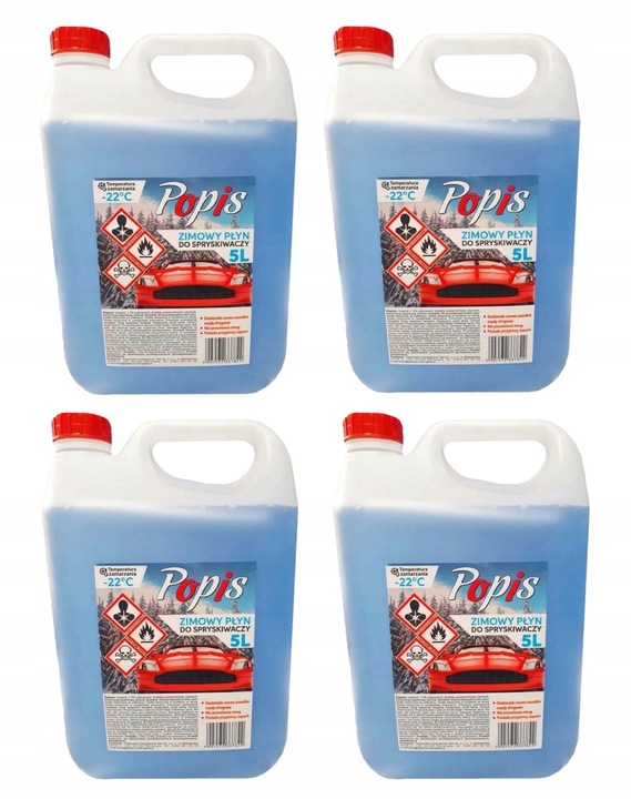 PŁYN DO SPRYSKIWACZY ZIMOWY -22° C 4x5L