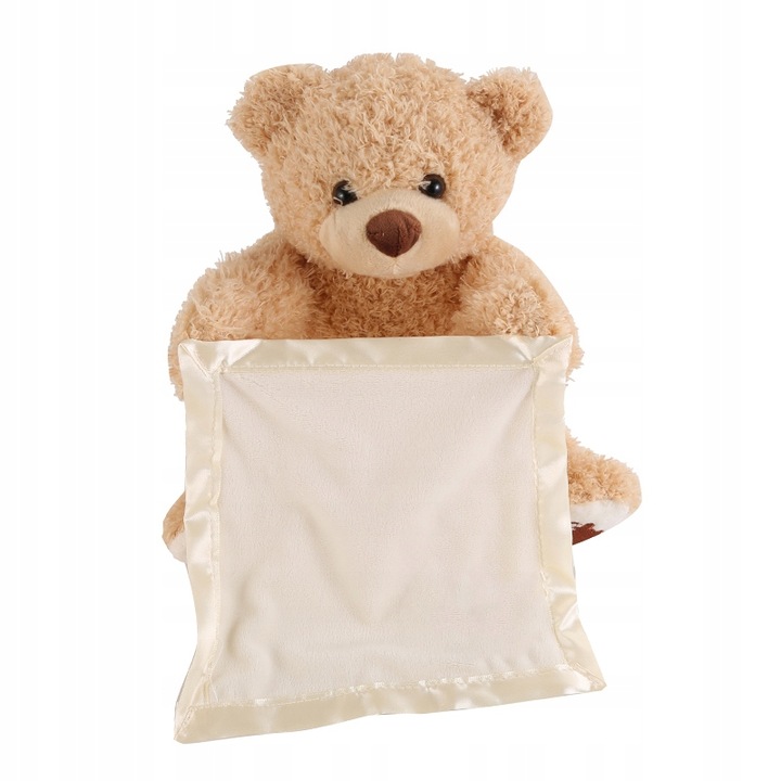 MASKOTKA MIŚ MISIEK RUSZA BUZIĄ I KOCYKIEM Akuku