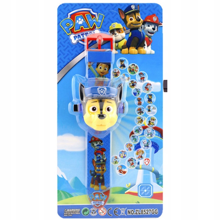 PSI PATROL ZESTAW DO ZABAWY ZEGAREK Z PROJEKTOREM CHASE + 2x WALKIE TALKIE