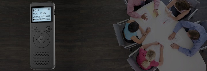 DYKTAFON Szpiegowski PODSŁUCH Dziennikarski 8GB 1536Kbps 110godzin 1.8cala