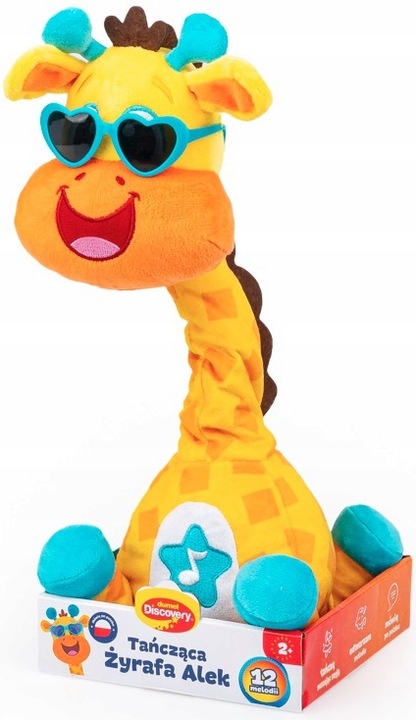 DUMEL TAŃCZĄCA ŻYRAFA ALEK INTERAKTYWNA ZABAWKA kręci szyją świeci MELODIE