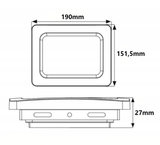 Halogen Naświetlacz LED 50W 4250lm Na Zimę IP65