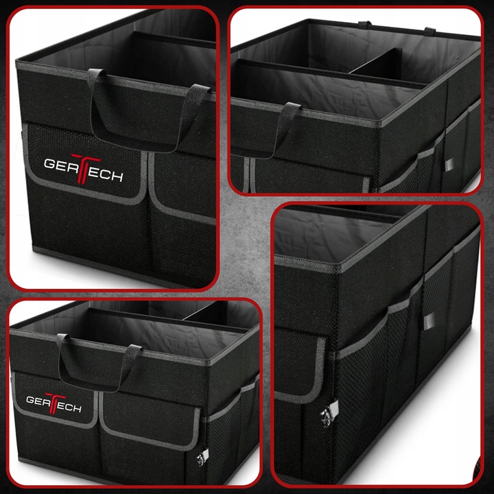 Organizer samochodowy DO BAGAZNIKA Torba rzepy Skrzynka Kufer Pojemny XL