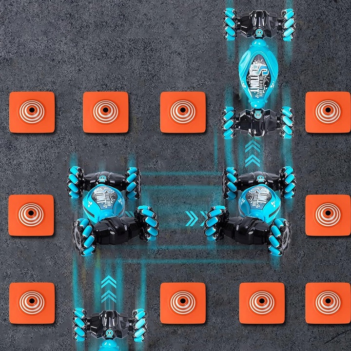 AUTO KASKADERSKIE SAMOCHÓD STEROWANY RĘKĄ GESTAMI +PILOT - AUTO 4X4 LED