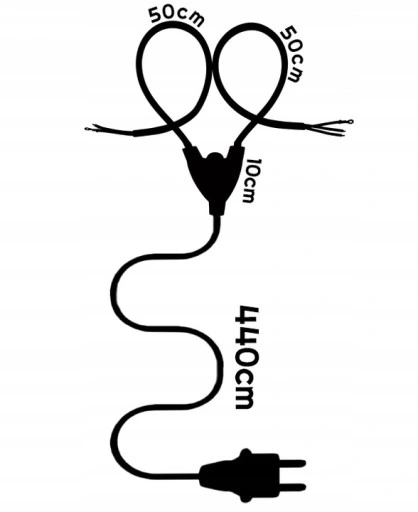 Halogen LED Statyw Budowlany Roboczy Naświetlacz 100W Z Długim Przewodem 5m