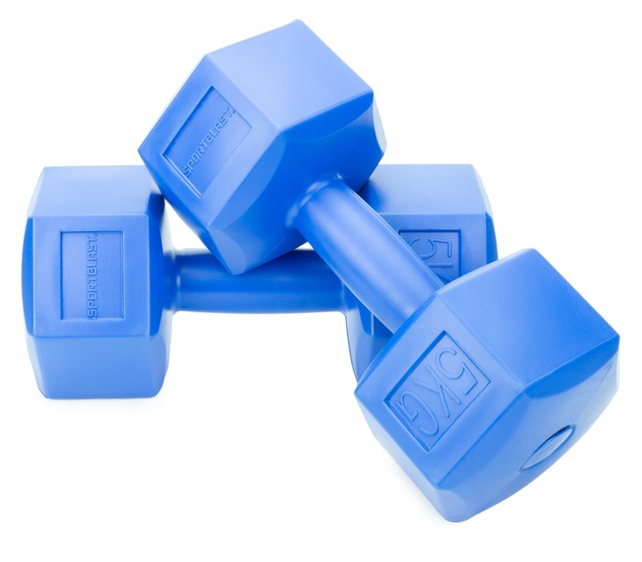 HANTLE 2x5kg hantelki CIĘŻARKI ZESTAW HANTLI BITUMICZNE do ćwiczeń 10kg