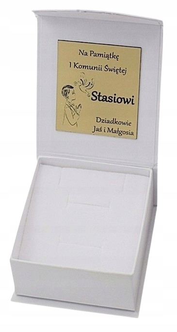 Łańcuszek Srebrny Męski Pancerka Pełny z Krzyżykiem na Komunię Chrzest