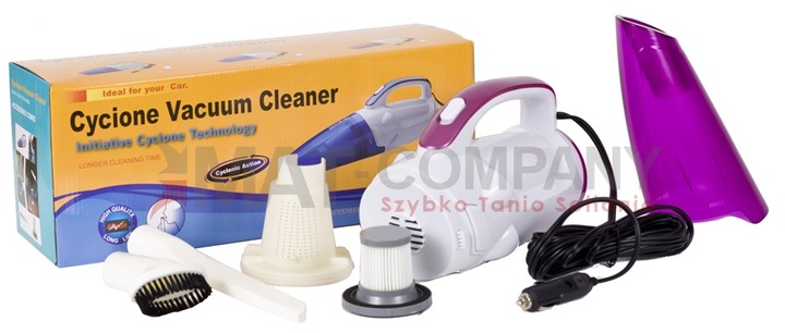 ODKURZACZ SAMOCHODOWY 12V FUNKCJA CYKLONU + HEPA