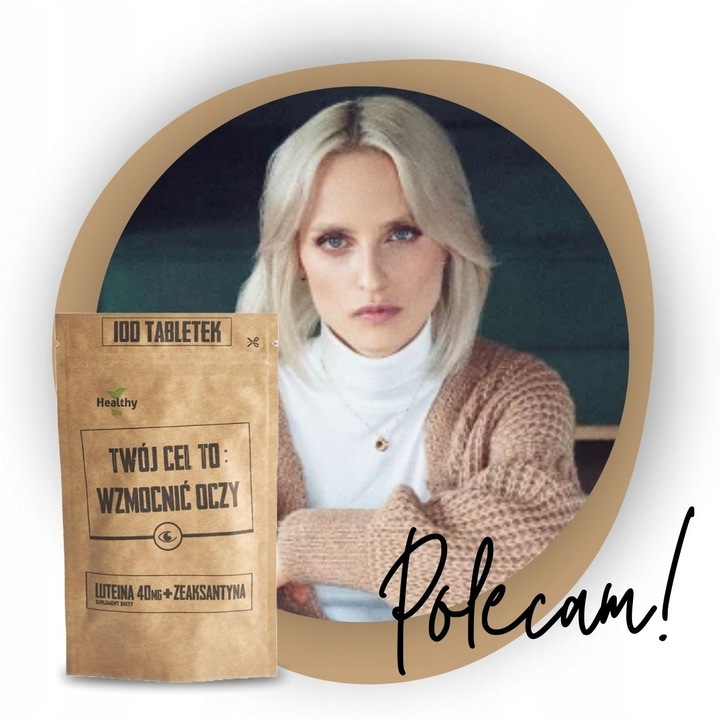 ZDROWY WZROK - DUŻA DAWKA LUTEINA 40mg ZEAKSANTYNA 8mg RYBOFLAWINA 100 TAB.