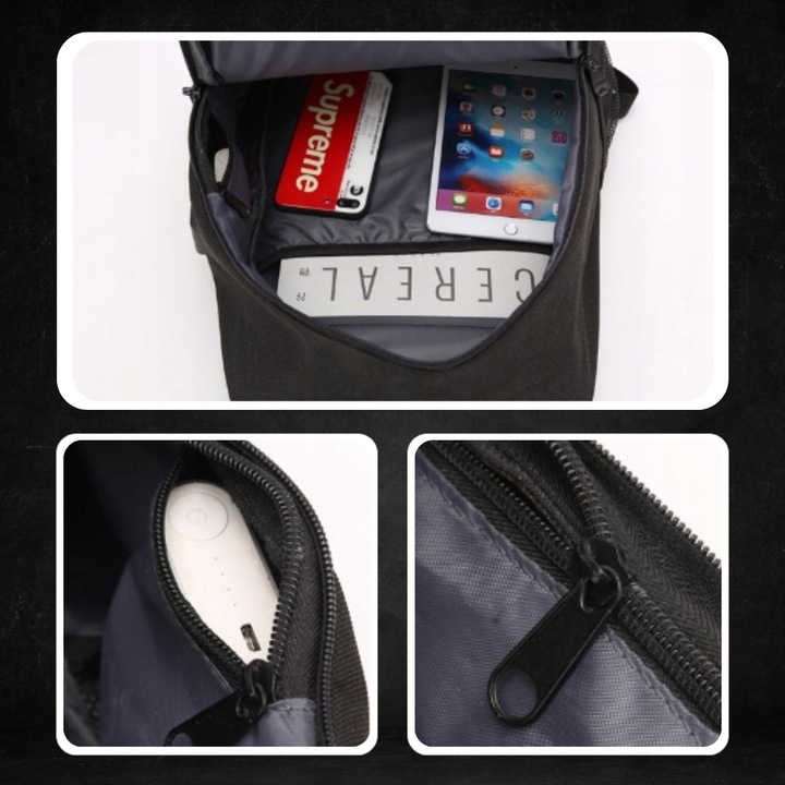 PLECAK SZKOLNY TORNISTER DO SZKOŁY MŁODZIEŻOWY ŚWIECĄCY ODBLASKOWY USB