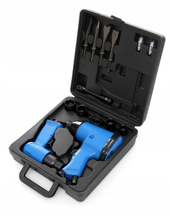 PNEUMATYCZNY KLUCZ UDAROWY + MŁOTEK ZESTAW 17-EL