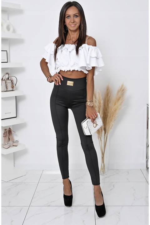 ELEGANCKIE SOPASOWANE LEGGINSY Z ZAMKIEM LAURE! WZ.2