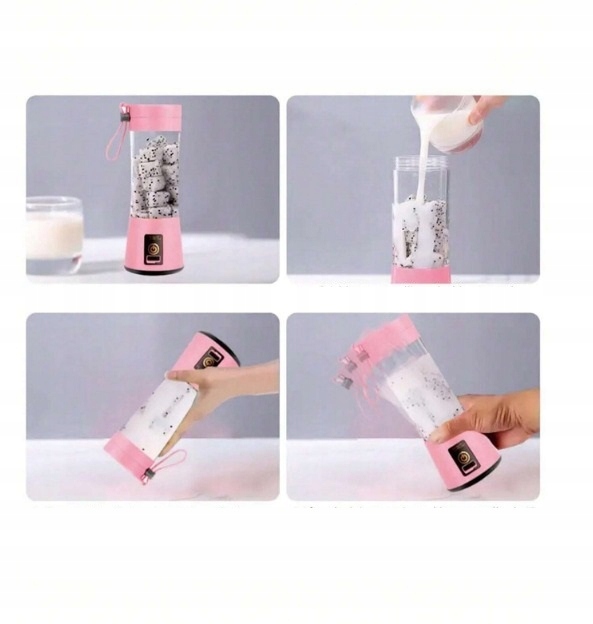 BLENDER MIKSER TURYSTYCZNY USB AKUMULATOR 380ML PRZENOŚNY SHAKER