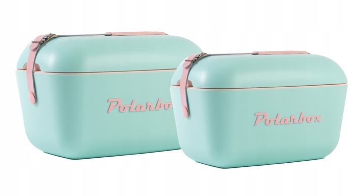 Lodówka turystyczna POLARBOX turkus + pudrowy 12L