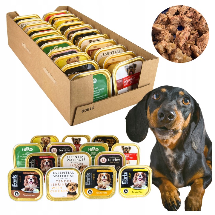 Karma Mokra Dla Psa Tacka Pakiet Zestaw Mieszany mix smaków 150g x 22szt