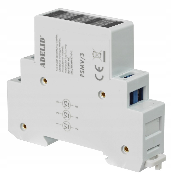 Wskaźnik napięcia 3F cyfrowy 80-500V PSMV/3