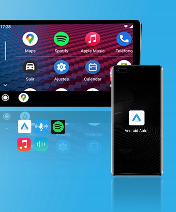 Bezprzewodowy Adapter Mini USB CarPlay do iPhone iOS ANDROID AUTO