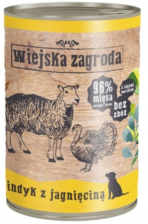 WIEJSKA ZAGRODA KARMA MOKRA MIX SMAKÓW 6x400G