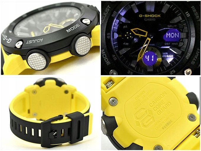 Zegarek Casio G-SHOCK Carbon Core Guard Casio-GA-2000-1A9ER