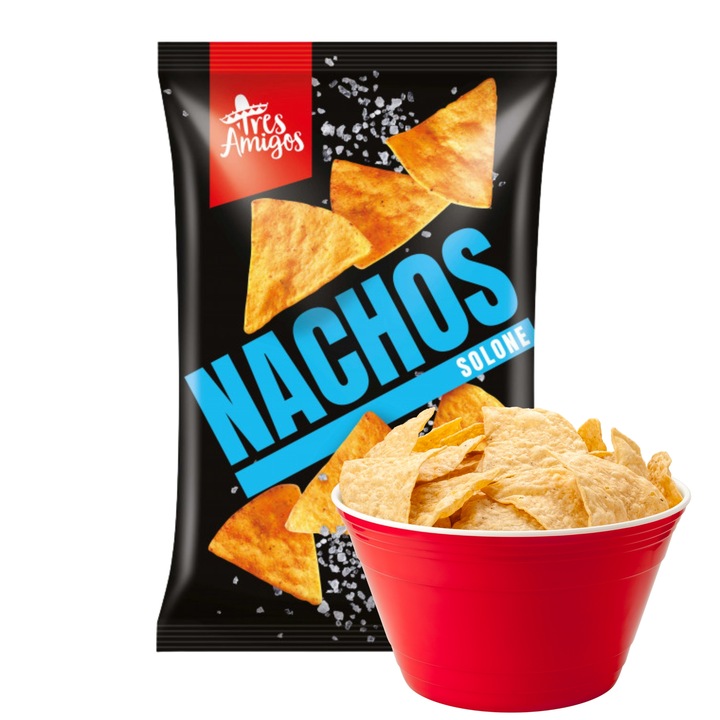 NACHOSY SEROWE BEKONOWE SOLONE PAPRYKOWE SALSA DIP SOS SEROWY POMIDOROWY