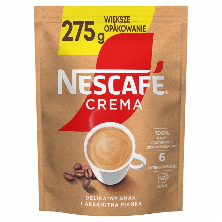 Kawa rozpuszczalna Nescafe CREMA 275g Refill